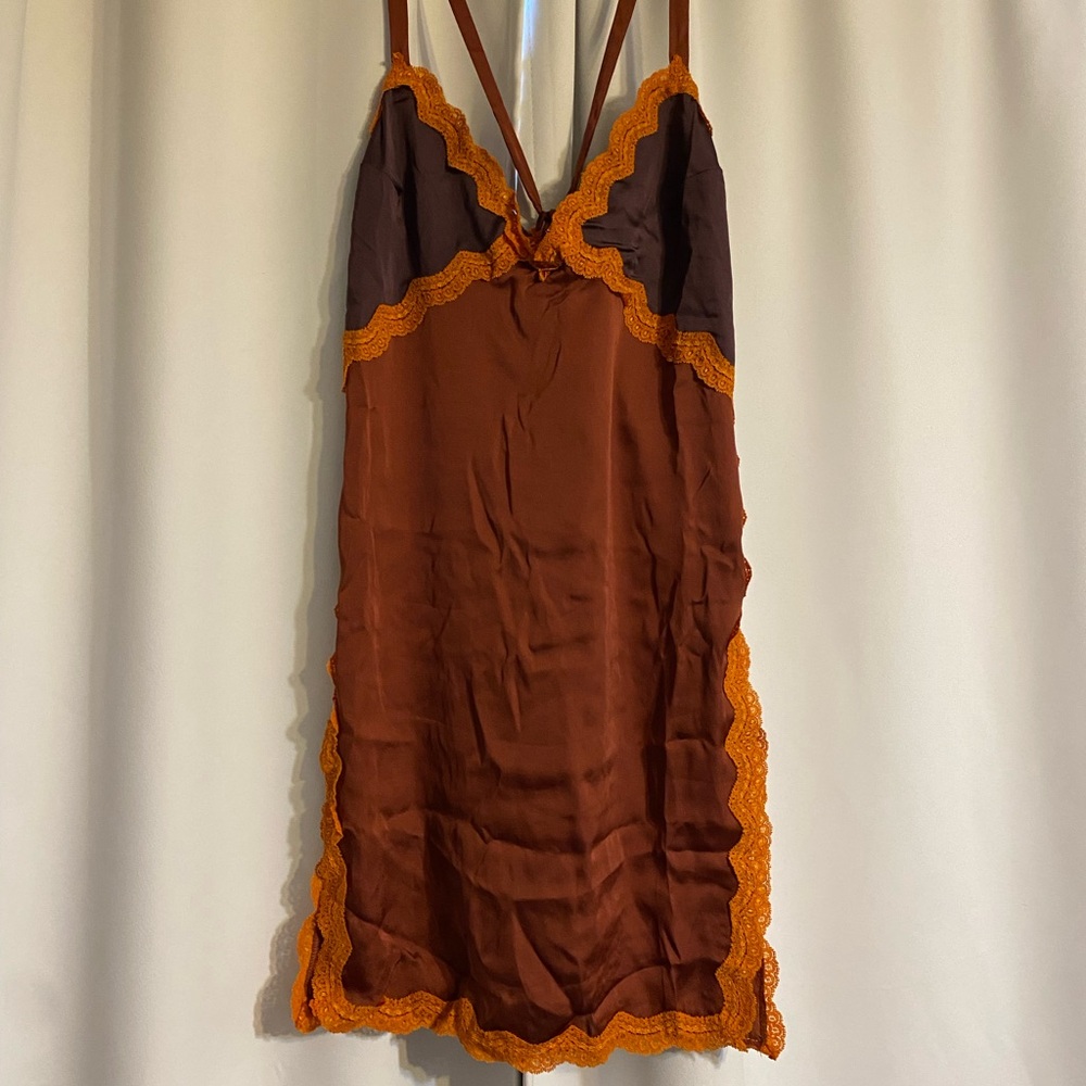 free people on the rise lace slip dress firefly